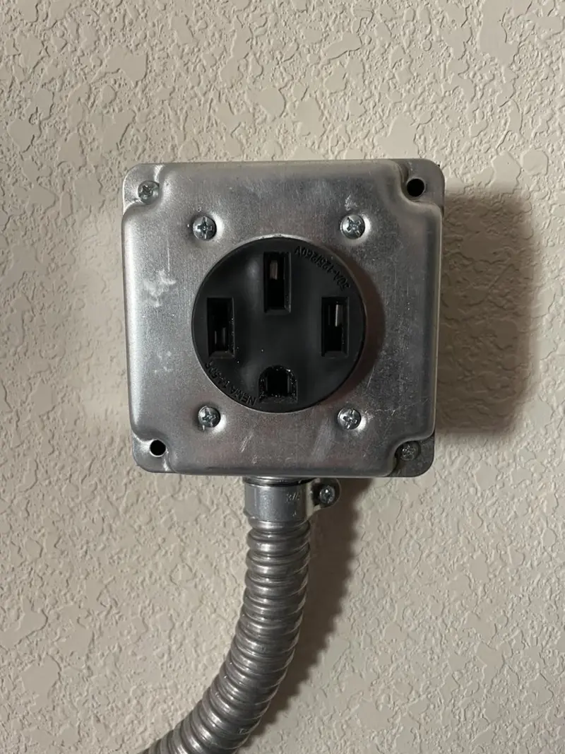 NEMA 14-50 outlet installed for Smart Home Electrical in Kingfisher